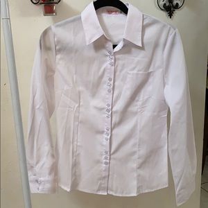 White Button Down Women’s Blouse
